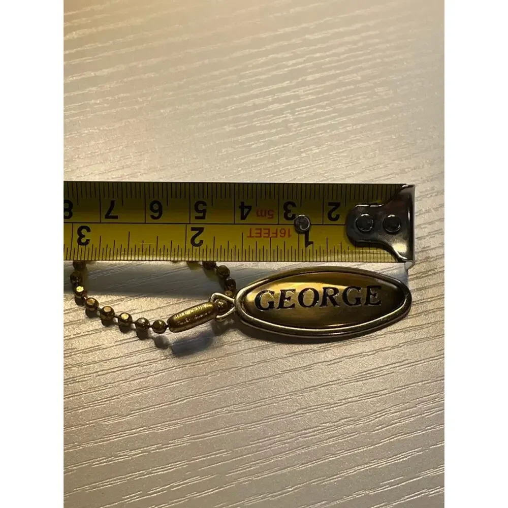 Vintage Brass‎ Name Keychain 